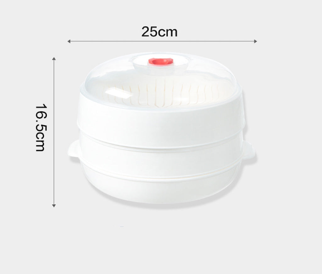 Microwave Heating Steamer Household Large Capacity Steamer Kitchen Steamer Box Steamer Rack Can Exhaust Steam