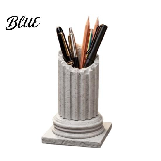 3D Printed Pen Design Organizer Roman Holder Pillar Cup Vintage Column Stationery Container Decorative Pencil Box for Home Office