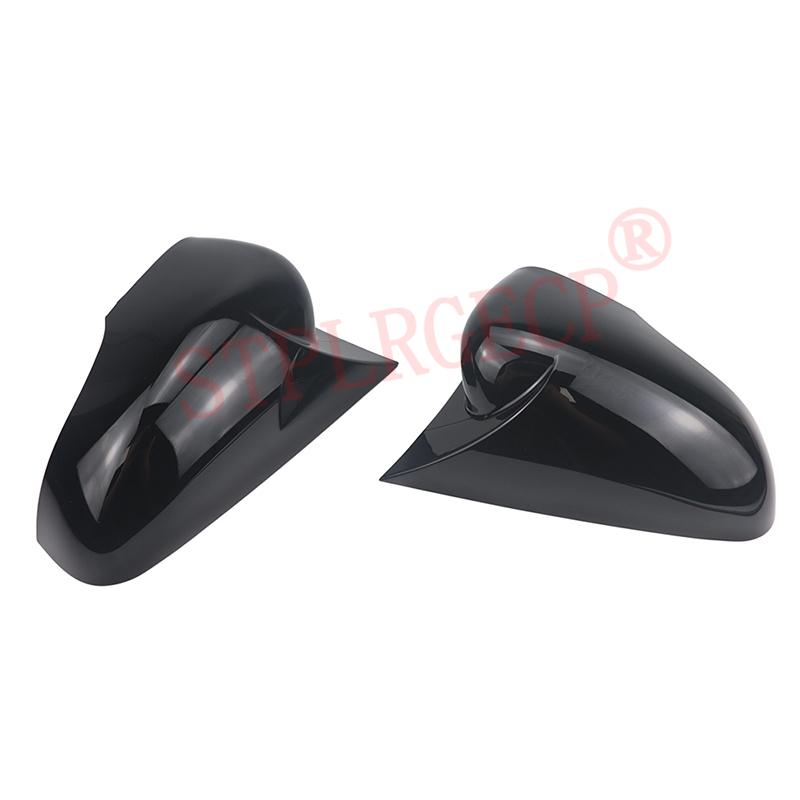 ABS 2x Mirror Cover Car Side Rearview Mirror Cap Cover Shell Sticker Black for Renault Zoe Pre-facelift 2012-2018