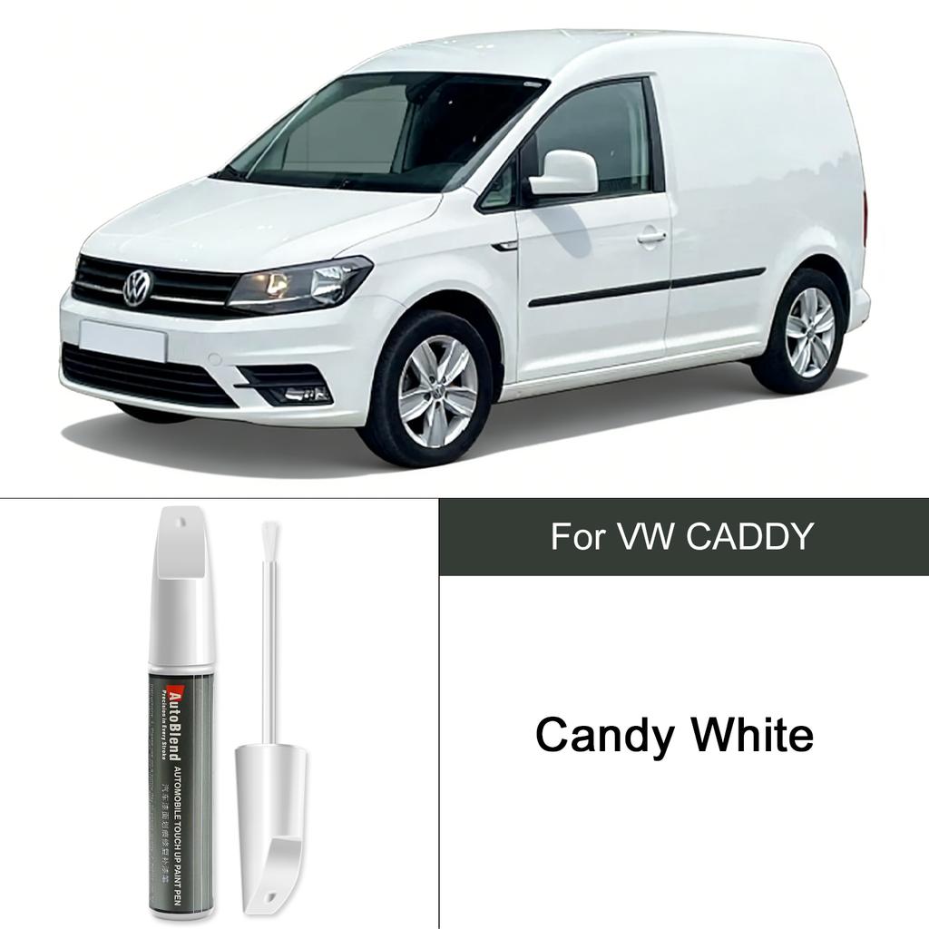 Für VW CADDY Kratzerentferner und Lackreparaturstift Fabrikprozess Farbabstimmung Autolackreparaturwerkzeug Candy White Tiefschwarz