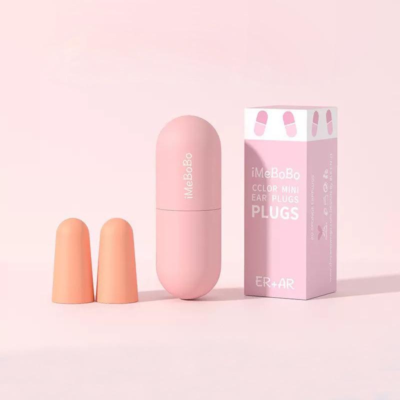 

Capsule earplugs for sound isolation and sleep, specifically for noisy dormitories, noise reduction, lipstick-shaped earplugs розовый