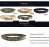 Camouflage Tactical Canvas Belt: Windproof, Anti-Slip, Wear-Resistant, Lumbar Support for Outdoor Sports & Duty Training