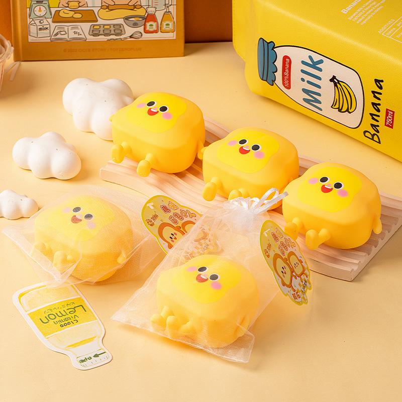 Super Soft Bread Man Anti Stress Squishy Toys Slow Rebound Venting Balls Sensory Squeeze Fidget Toy For Adults Kids Party Favors