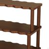 Desktop Rack Cosmetic Stationery Storage Holder Bamboo Three Layer Multifunction Save Space Wooden