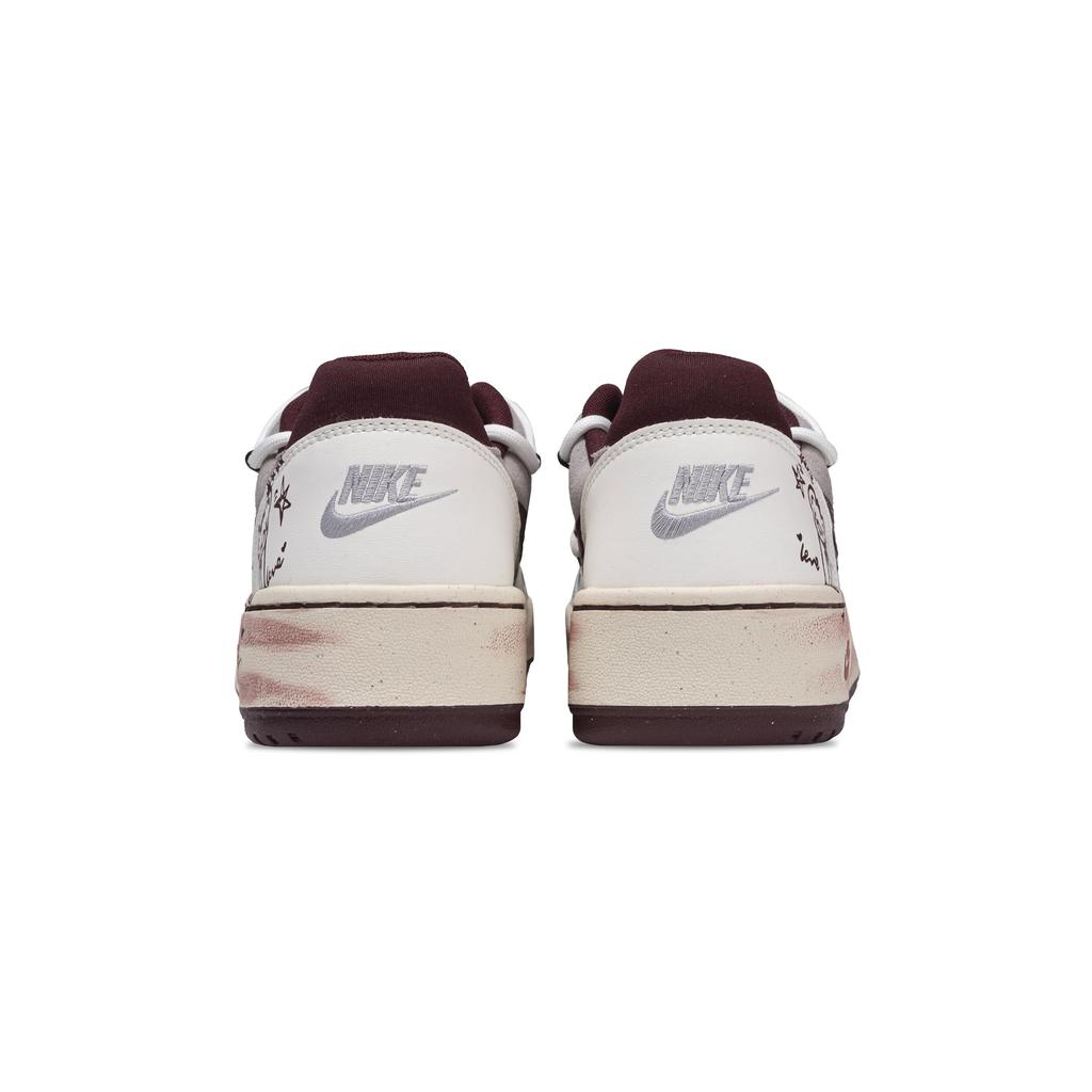 Nike Full Force Code Bear Low Top Skateboard Shoes Men's White Red FZ4629-100(Team692-)