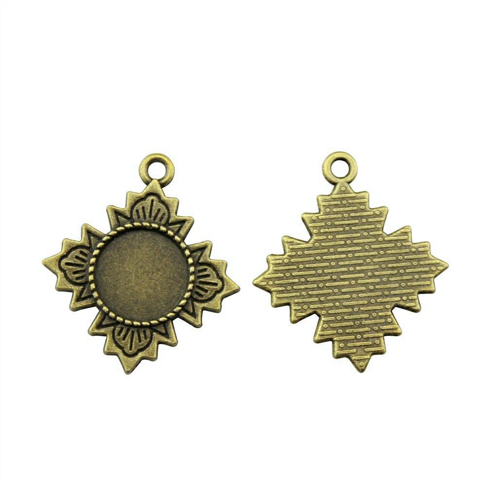 Accessories Parts Fit Round 8-15Mm Glass Cabochon Base Setting Tray Wedding Jewelry Findings QA016