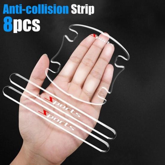 8Pcs Clear Car Door Handle Bowl Anti-Scratch Protector Guard Sticker Accessories