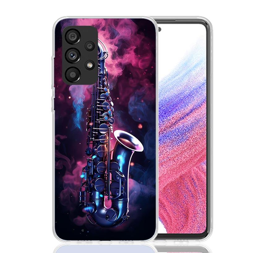Music Saxophone Instrument Phone Case for Samsung Galaxy A17 A16 A15 A14 A13 A57 A56 A55 A54 A53 A37 A36 A35 A34 A33 A26 A25 A24