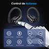 Wireless Earbuds Sport Bluetooth 5.4 Headphones ENC Noise Cancelling Mic 75H HiFi Stereo Over Ear Bud LED Display for /Gym
