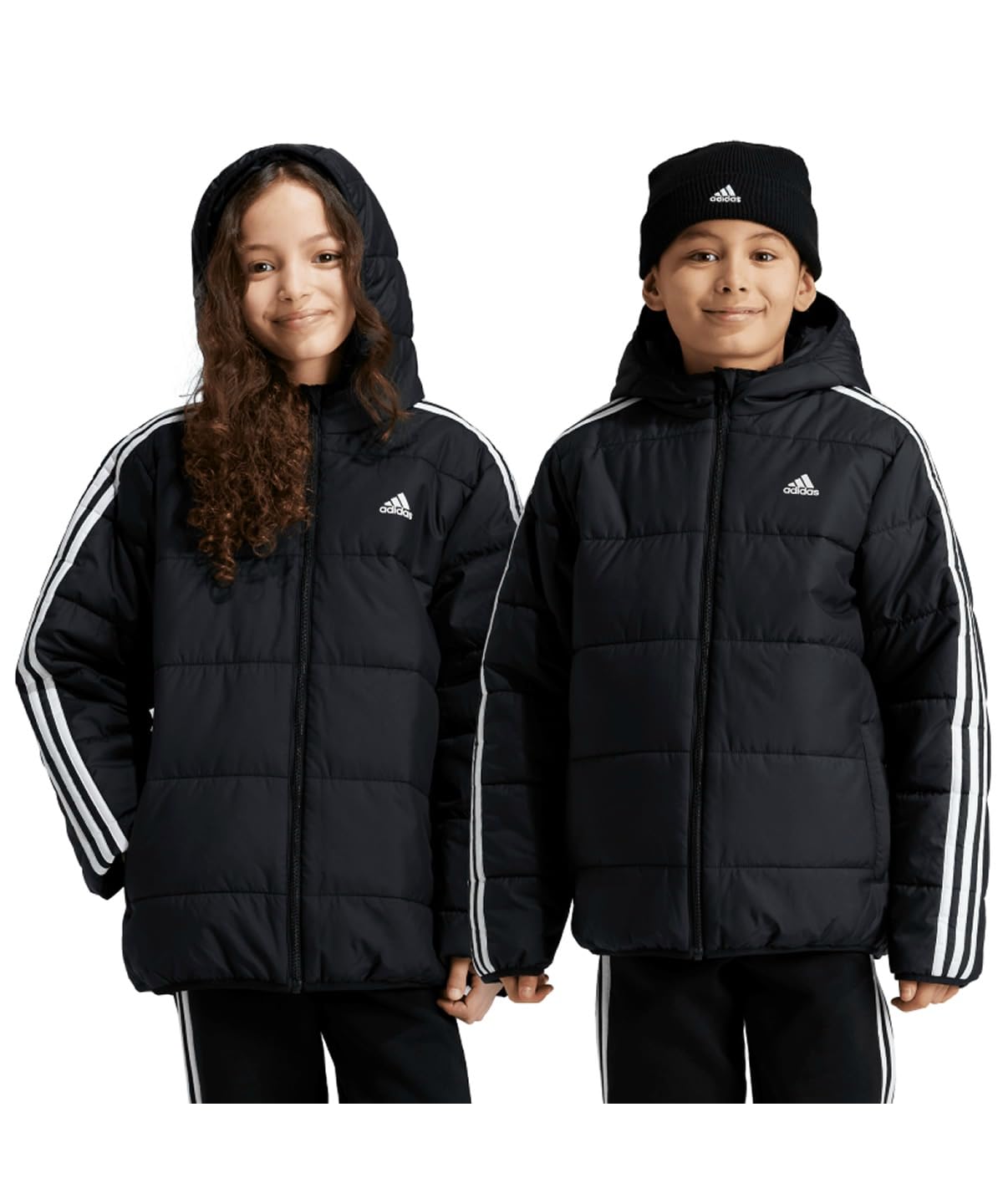 

Дитяча куртка Adidas Essentials з наповнювачем JTH12 J130 з трьома смужками Чорний/Білий (IV9512)