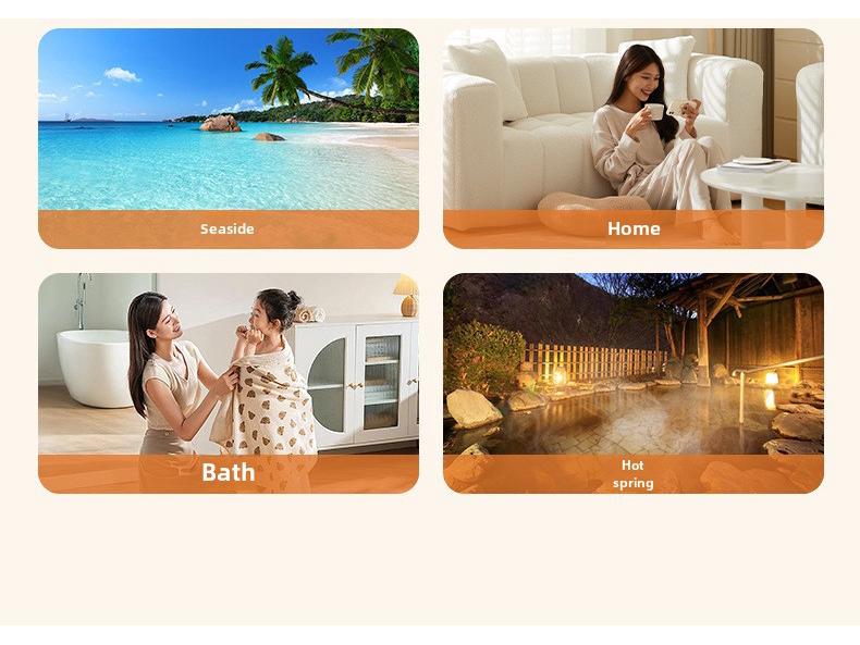 Large Quick-Drying Microfiber Beach Towel with Active Printing