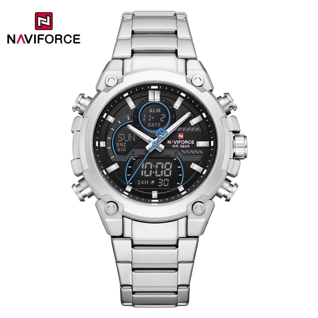 NAVIFORCE Business Original New NF 9278 Men's Watch Waterproof Digital Fashion Night Light Men's Watch Classic Business Watch