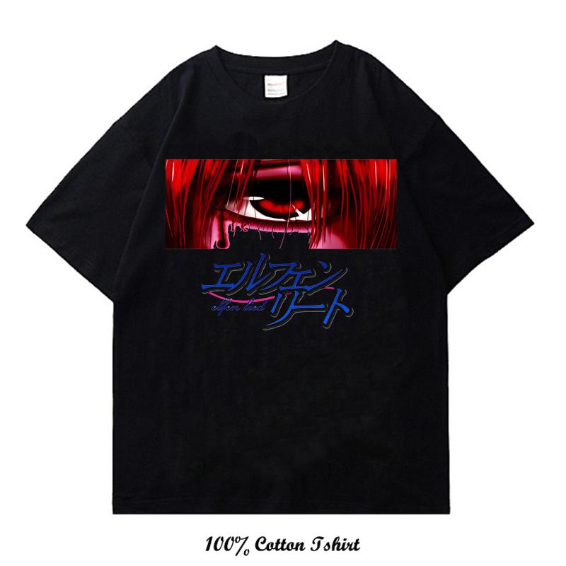 Giapponese Per Uomo Donna Grafico Manga Hip Hop Oversize Harajuku Top Moda Estate Cotone Magliette Divertenti Cool