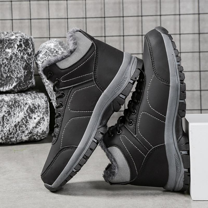 

Men s and Women s Winter High Top Warm Hiking Boots Wool Lined Non Slip Hiking Boots Non Slip Soles Suitable for Cold Weather 36