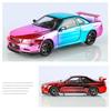 1/24 Nissan Electroplated GT-R GTR R34 Alloy Sports Car Model Diecasts Metal Track Racing Car Vehicles Model Sound Light Kids Toys Gift