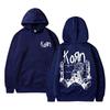 Rock Band Korn Graphic Hoodie Unisex Oversized Streetwear Man Vintage Hoodies Unisex Fleece Cotton Sweatshirt Branded Unisexs Clothing