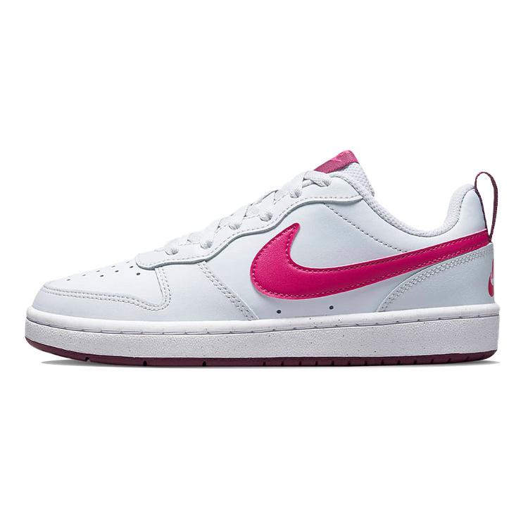 New Nike Court Borough Low 2 'Pure Platinum Pink Prime' GS BQ5448-015