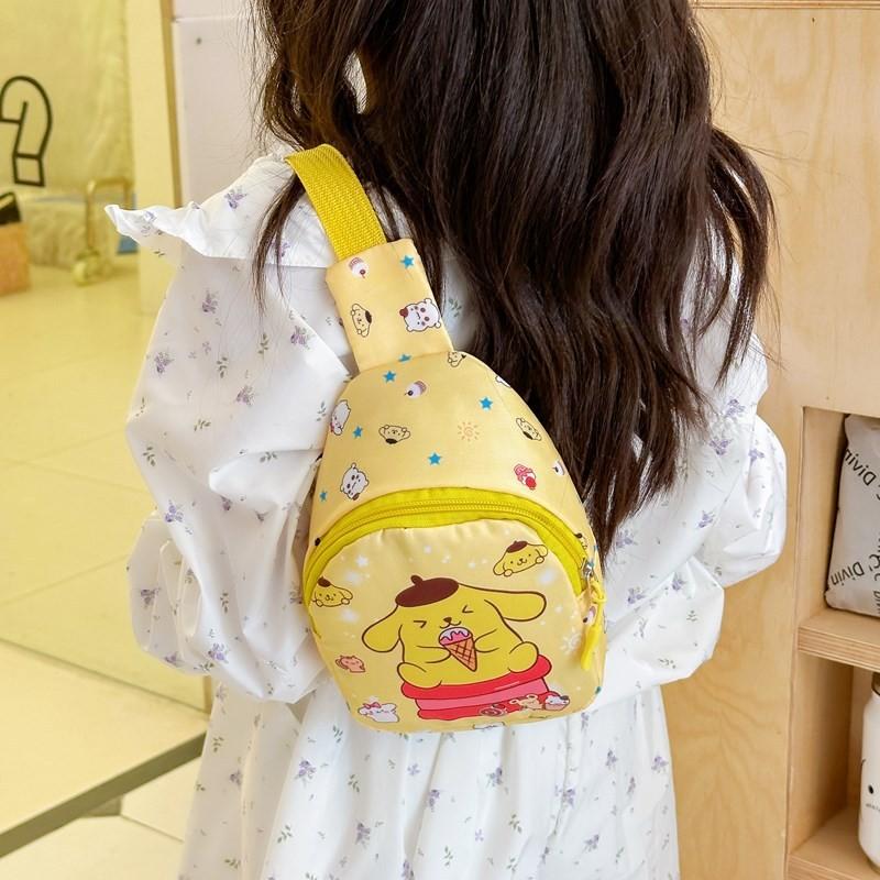Adorable Cartoon Kids Crossbody Bag Lightweight Nylon For Girls In Trendy Styles