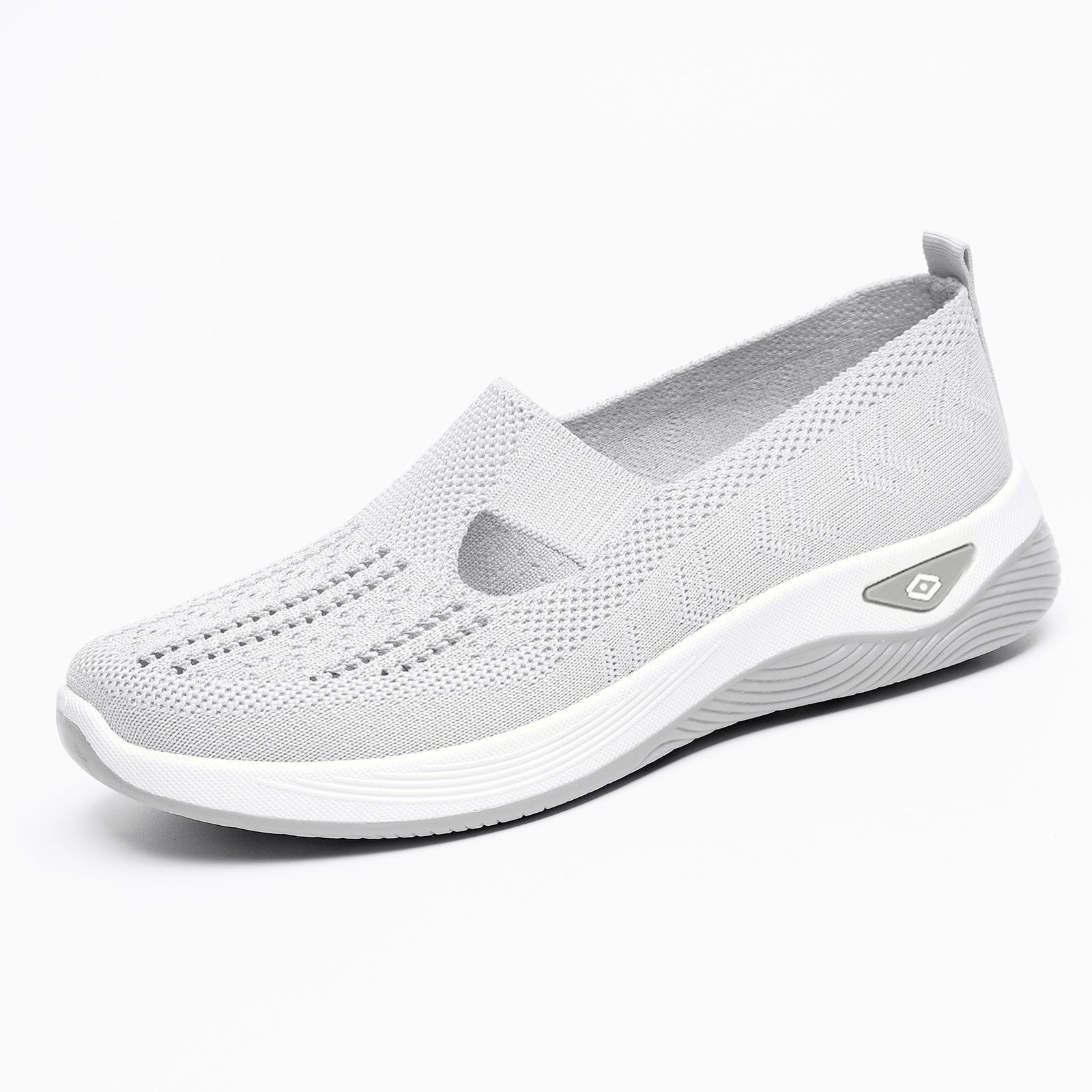 

Unisex shoes large size mesh breathable cloth shoes soft soles not tired feet one pedal shoes 44