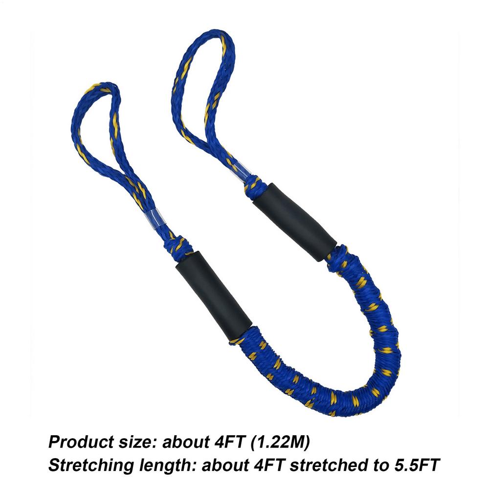 BungeeDock Line Mooring Rope Boat Dock Rope For-Kayak Jet Ski Boat High Elastic Lashing Rope Boat Accessories