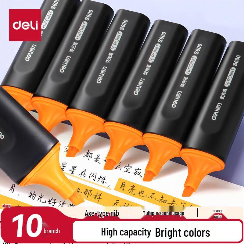 Deli Orange Highlighter Pen