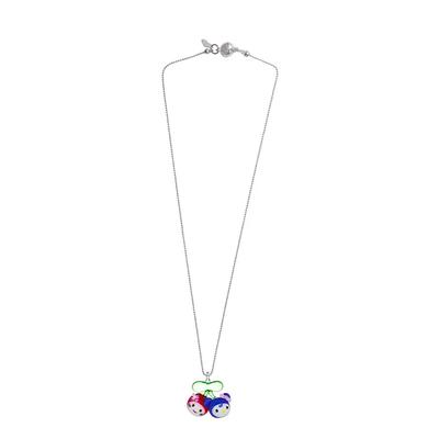 [X YOUNGART] GLASS CHERRY TWINS NECKLACE