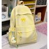Schoolbag Korean simple plaid backpack casual versatile lightweight high school students ins schoolbag class commuter travel backpack