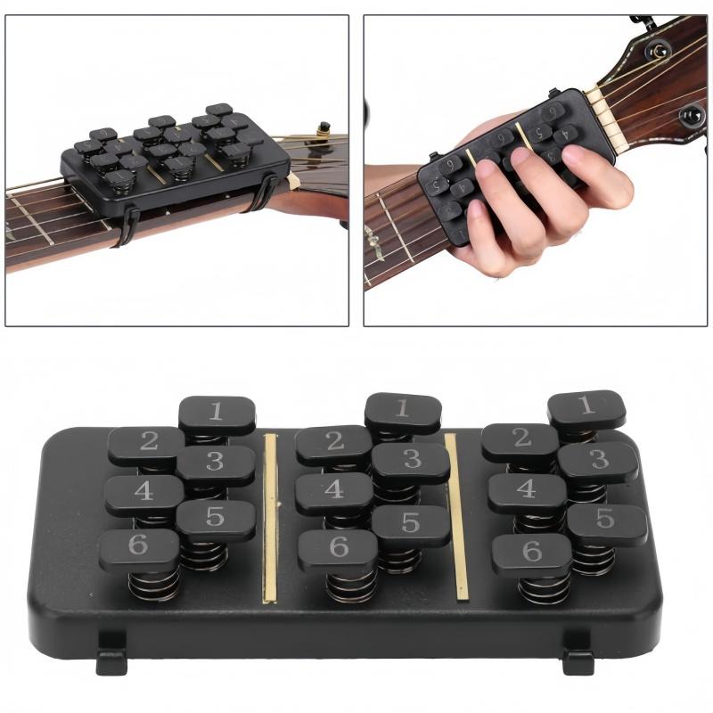 Guitar Chord Helper One-Key Presser Folk Guitar Finger Trainer for Acoustic Guitar New