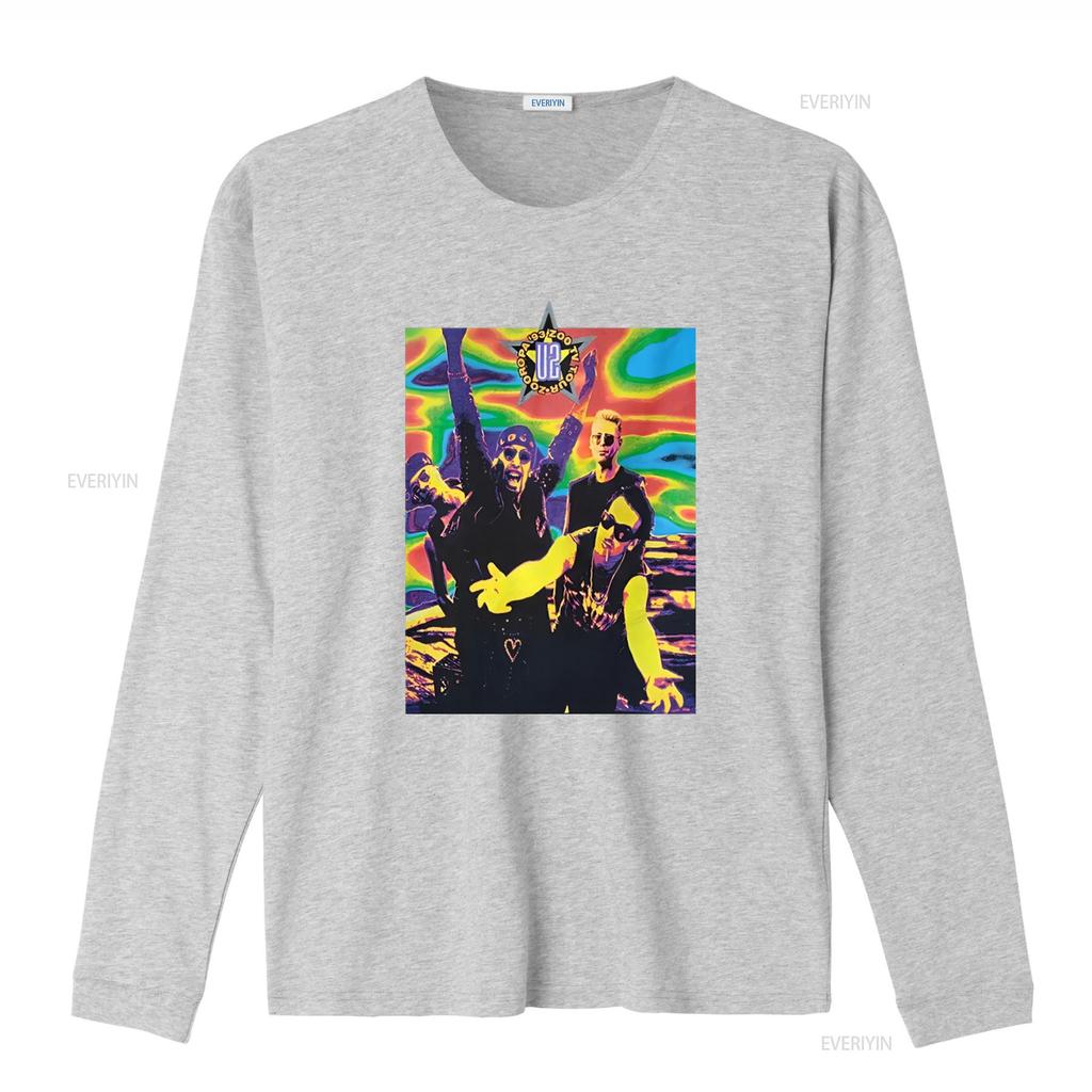 1993 U2 Zoo Tv Tour T-Shirt XL Zooropa Band Konzert Mode Selten CD Inspiriert Vintage Gewaschen Mann Stilvolle Designerkleidung