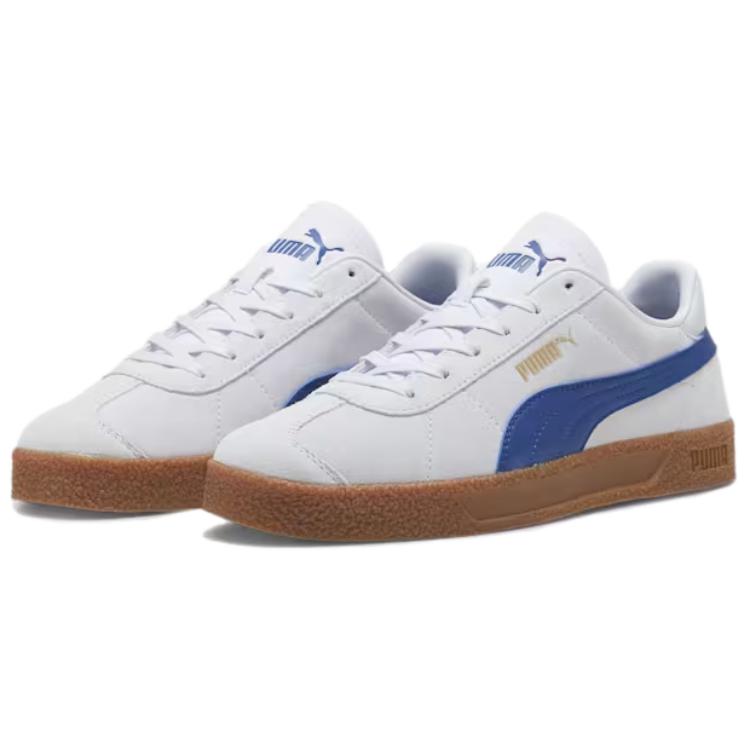 Puma Club Trainers Lightweight Comfortable Low-Top Sneakers Unisex sneakers White Blue 381111-26