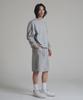 Noming One-Pleat Wide Sweat Bermuda Shorts - Grey