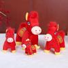 PP Cotton Plush Horse Stuffed Animal Toy Chinese Style Chinese Horse Plush Doll  Festive Decor
