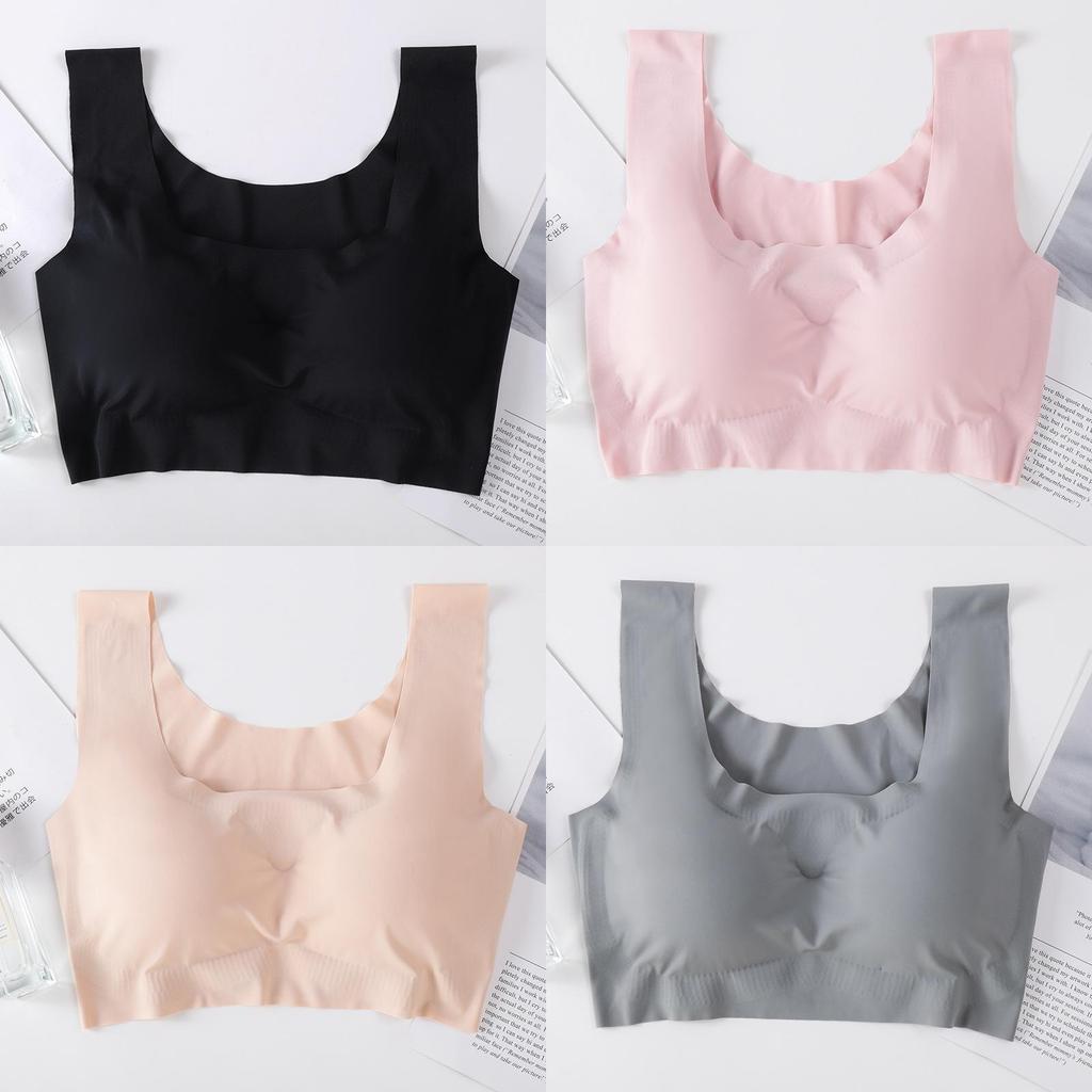 Yoga Sports Bra For Women Nylon Wireless Full Coverage With Shock Absorption For Active Wear