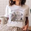 MAGIC FAIRY TALE Summer Woman T Shirt Cute Printing Design Oversized Short Sleeve Comfort Female Tee Gift White Girl Clothes