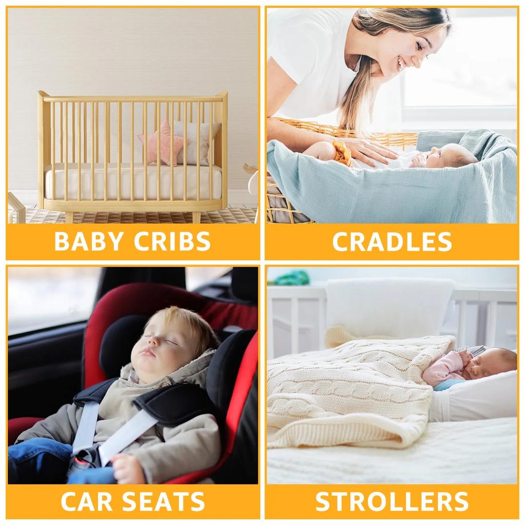 Baby Mobile Spieluhr Krippenmobile Motor mit 3 Modi Lautstärke einstellbar 35 Schlaflieder Baby Mobile Spieluhr für Bett Kinderwagen