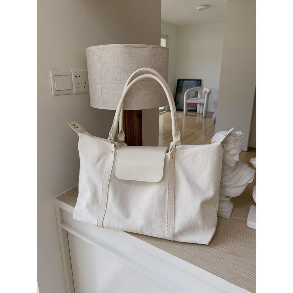 

Дорожная сумка большой вместимости Женская портативная сумка для хранения багажа для деловых поездок на короткие расстояния Дорожная сумка для фитнеса легкая сумка для багажа