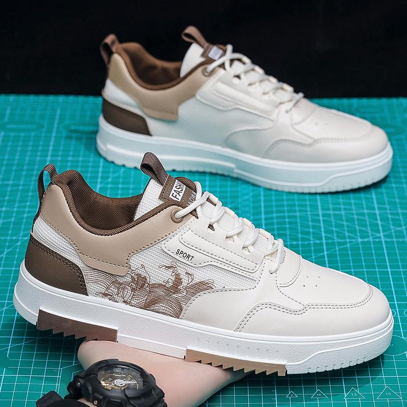 Spot Supply Men's Summer New Hong Kong Style White Shoes Low-top Board Shoes Casual Sports Versatile Street Trend Shoes