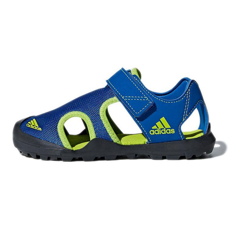 Adidas Captain Toey K Velcro Outdoor Flat Sports Low Top Sandals Kids Sandals Blue Green CM7639