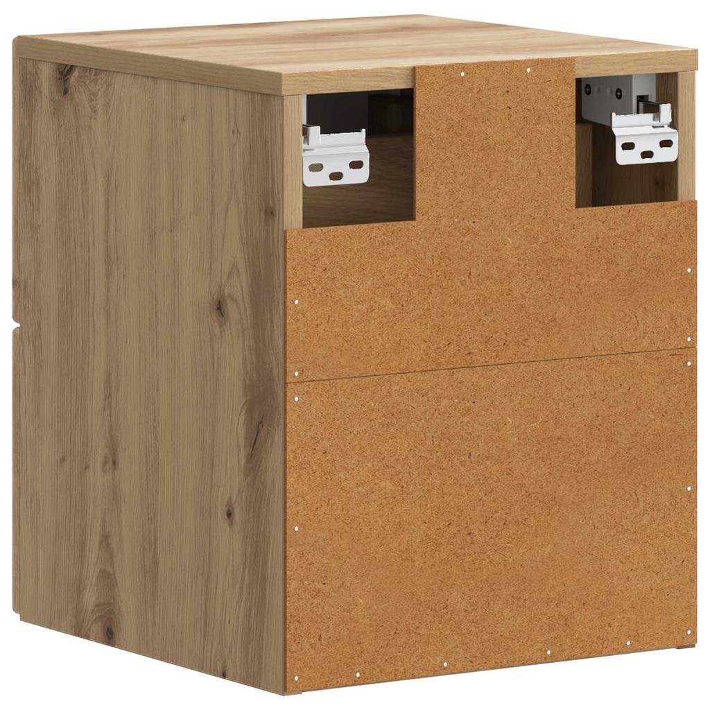Wall Mounted Nightstand Artisan Oak 34.5 x 33 x 40 cm