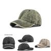 Classic Retro Washed Denim Baseball Cap Adjustable Sun Hat For Men Women In Black