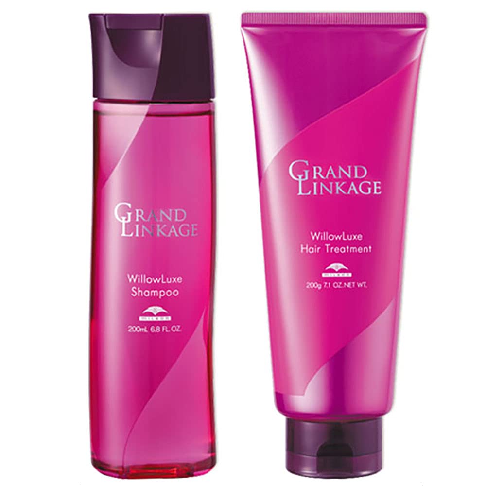 

Milbon Grand Linkage Willow Luxe Shampoo 200mL + Treatment 200g Set