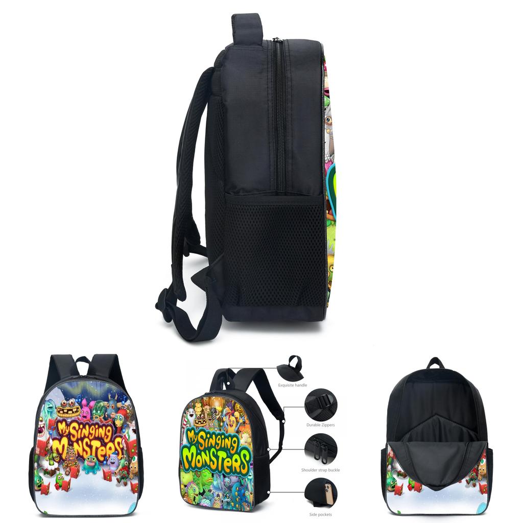 My Singing Monsters Cartoon Backpack For Kids 20l Capacity
