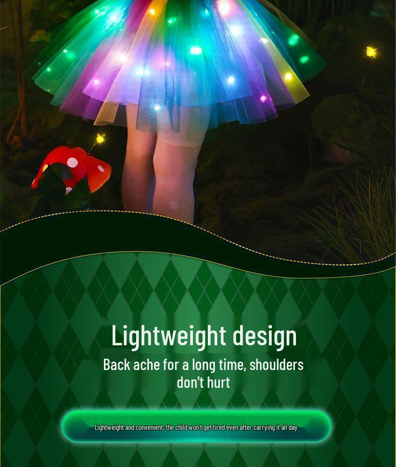 Forest Elf Princess Luminous Wings Toy - Angelic Fairy Decoration for Kids
