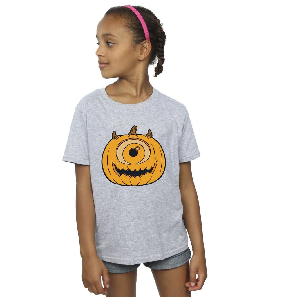 Monsters Inc Girls Pumpkin Halloween T-Shirt