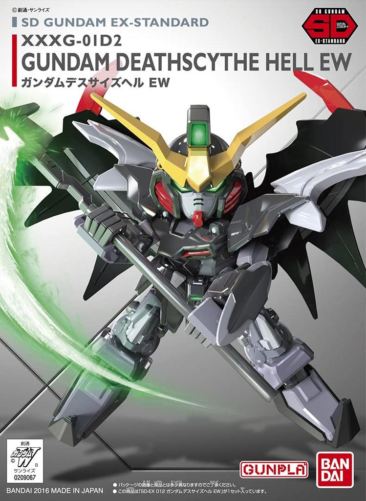 SD Gundam EX Standard Mobile Report Gundam W Endless Waltz Gundam Deathscythe Hell EW Farbcodiertes Plastikmodell