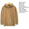 Yousheng Winter Couple Hoodie Washed Retro Loose Hooded Pullover Long Sleeve Unisex Top Elastic Cuffs Thick Fall Spring Hoodie