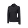 ANEW GOLF Women Solid Long Sleeve Collar T-Shirt_Bk
