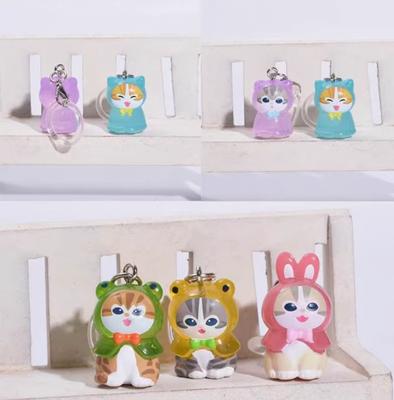 Original Mofusand Haifischkatze Regenmantel Design Serie Blind Box Kawaii Mini Actionfigur Schlüsselanhänger Rucksack Anhänger Überraschungsgeschenke