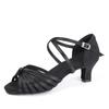 Women Girls Latin Dance Shoes Mid-Heel 5CM Ballroom Dancing Shoes Salsa Tango Soft Sole Indoor Shoes