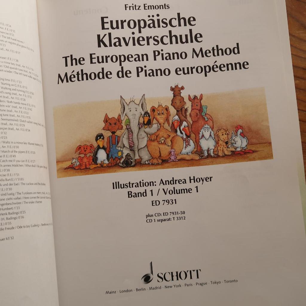 [USED] Sale! Foreign Books - Children's Piano Textbook with CD - Scott Publishing